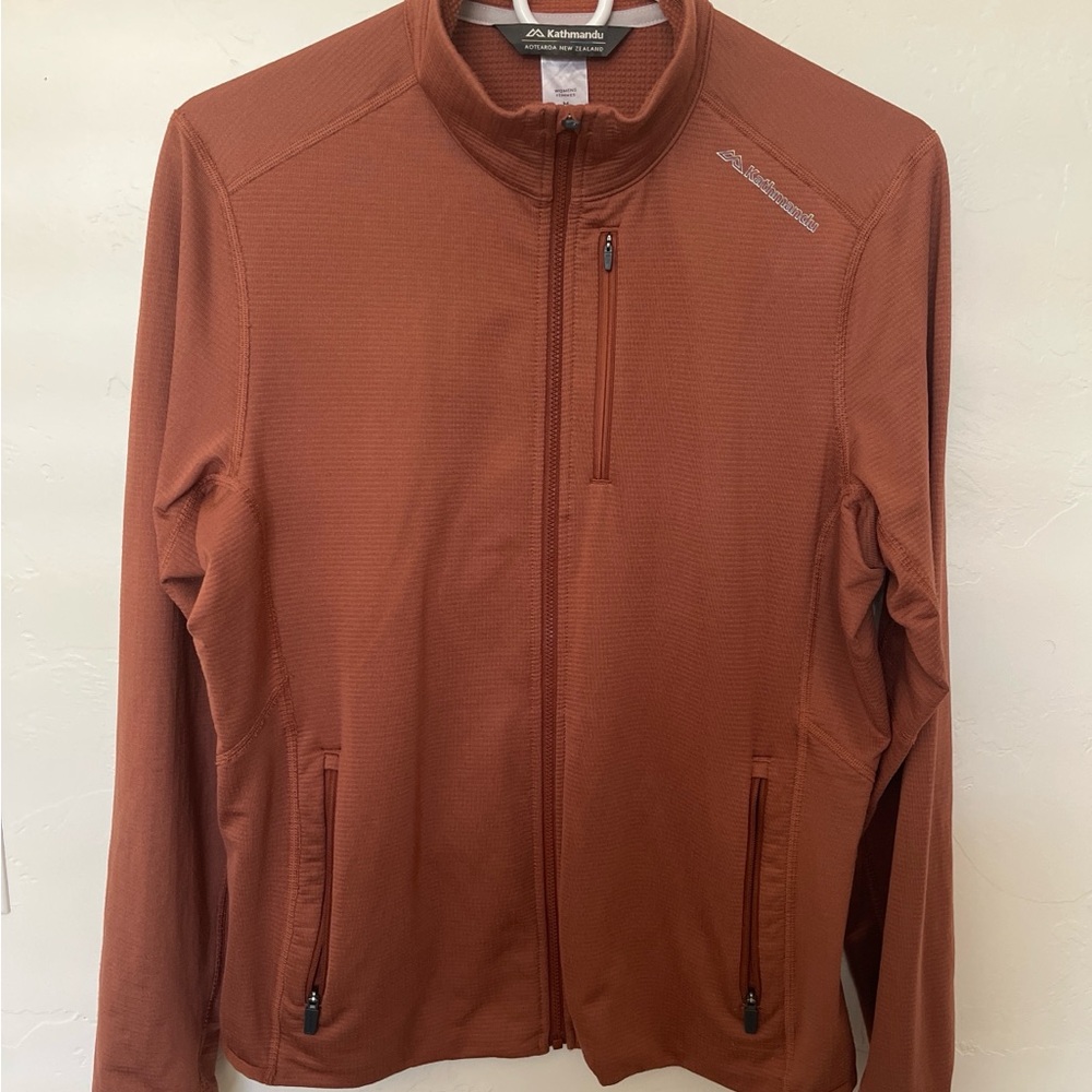 Kathmandu Women's M Lightweight Full-Zip Jacket/Mid Layer in Rust/Mauve